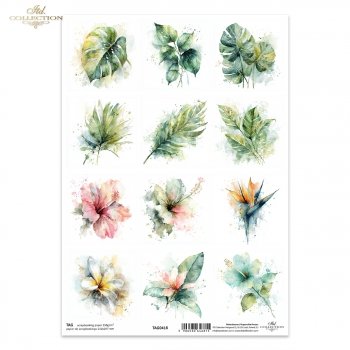 Tagi do scrapbooking (HS code 48025890) TAG0418
