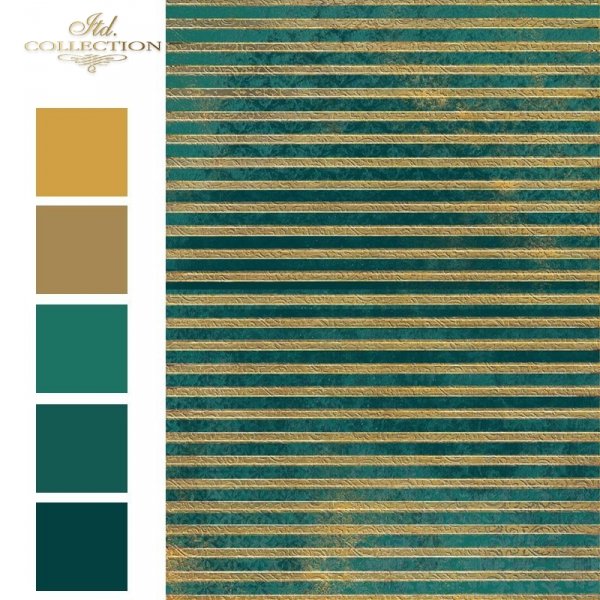 papier-ryżowy-złoto-zielone-paski-przechodzące-w-turkus-idealne-do-wykańczania-szkatułek-pudełek*rice-paper-in-gold-green-striped-passing-in-turquoise-perfect-to-finishing-chests-boxes