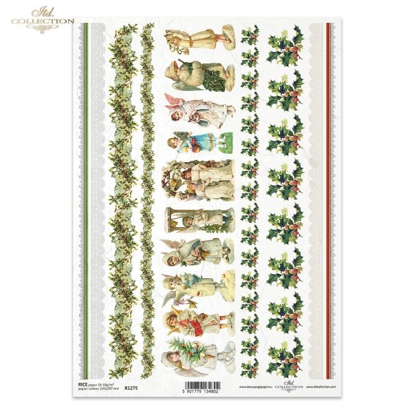 Boże Narodzenie, anioły, aniołek, aniołki, anielskie skrzydła, świąteczne szlaczki, koronka, koronki, ostrokrzew, dekoracje, dekory, vintage, Christmas, angels, wings, christmas stitching, lace, holly, decorations