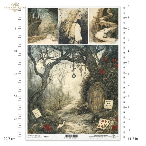 mroczny krajobraz, Alicja, dziewczynka, baśniowe kompozycje, drzwi na drzewie*gloomy landscape, Alice, girl, fairy-tale composition, door in the tree*düstere Landschaft, Alice, Mädchen, märchenhafte Komposition, Tür im Baum*paisaje sombrío, Alicia, niña, 
