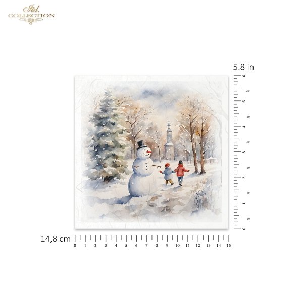 widoczki zimowe, dzieci, bałwanki*winter views, children, snowmen*Winteransichten, Kinder, Schneemänner*vistas invernales, niños, muñecos de nieve