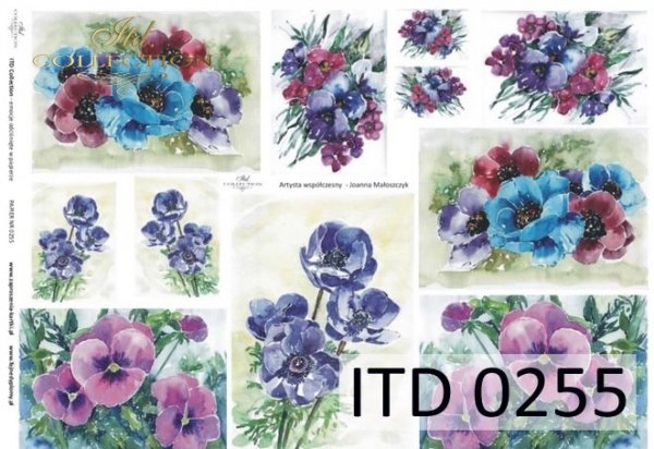 Papier decoupage (HS code 48025700) D0255M