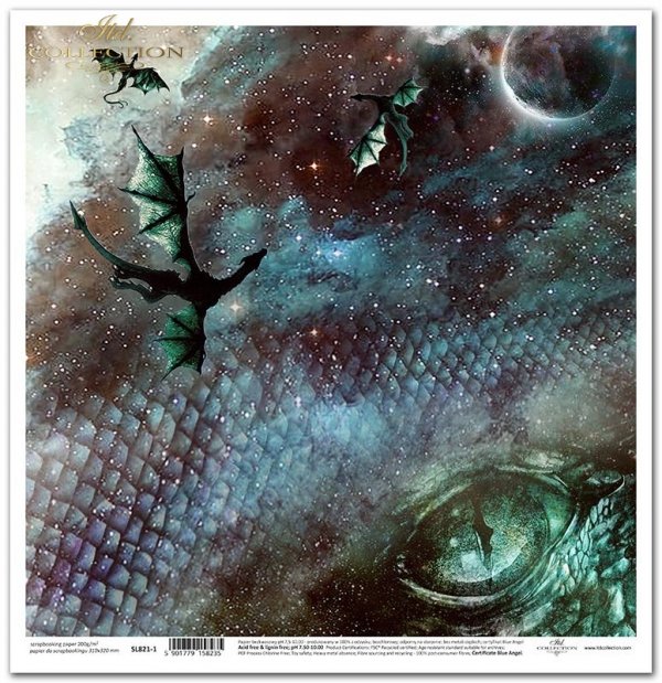 Nieodkryty magiczny świat - smok, smoki, skóra smoka, smocza łuska , astrologia, niebo, konstelacje, gwiazdozbiór