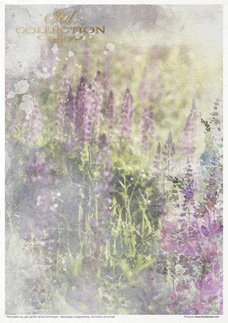Zestaw kreatywny na papierze ryżowym - Letnia łąka*Creative set on rice paper - Summer meadow