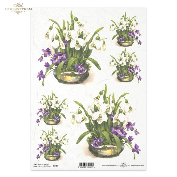 spring, flower, flowers, snowdrops, violets, bouquets, bouquets, R329