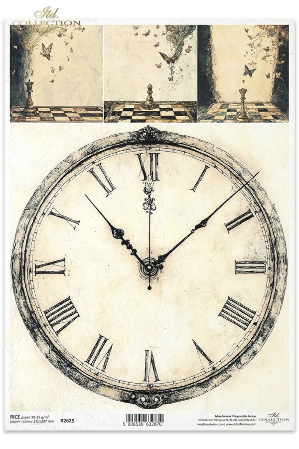 zegar, szachy, figurki szachowe, motyle*clock, chess, chess pieces, butterflies*Uhr, Schach, Schachfiguren, Schmetterlinge*reloj, ajedrez, piezas de ajedrez, mariposas