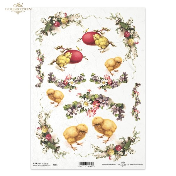 Easter, chickens, flowers, spring, eggs, Easter eggs, R305