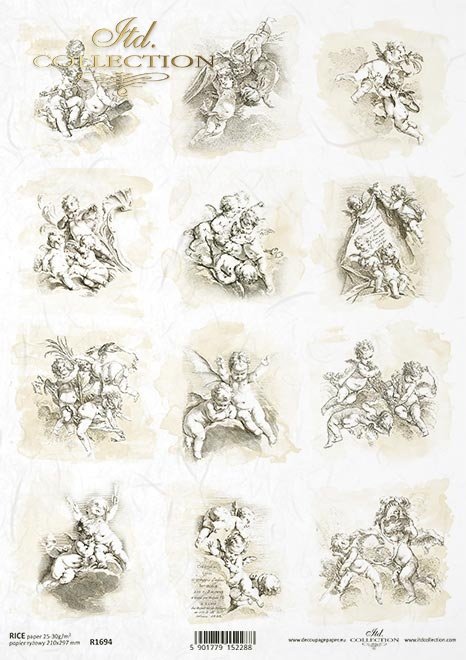 Gabriel Huquier, Pierre Alexandre Aveline, Amor, anioł, aniołki, cherubinek, Kupidyn, Putto, Rokokowy cherubinek, Barokowy Kupidyn