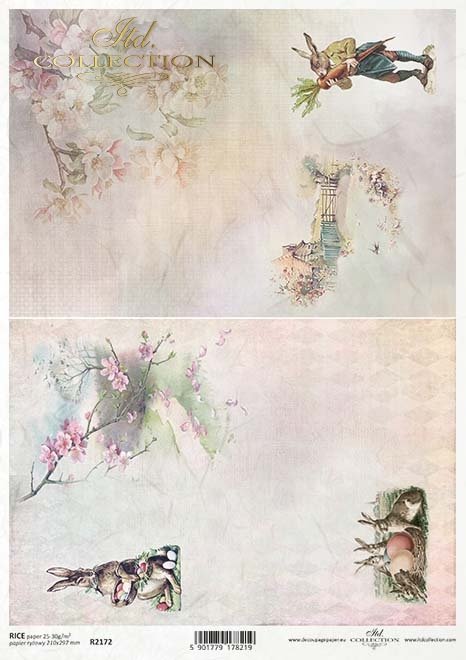 Easter Bunny - pastelowe tła, zające wielkanocne, pisanki, wiosenne kwiaty, tagi*pastel backgrounds, Easter bunnies, Easter eggs, spring flowers, tags*pastellfarbene Hintergründe, Osterhasen, Ostereier, Frühlingsblumen, Tags