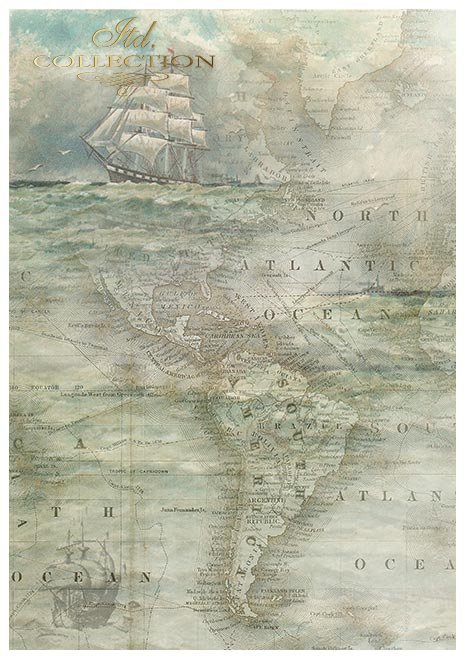 Papiery do scrapbookingu w zestawach - Morska ekspedycja * Scrapbooking papers in sets - Nautical expedition