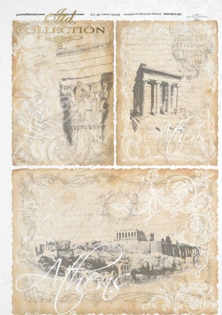 ancient Greece, monuments, Athens, old postcards, interesting background,