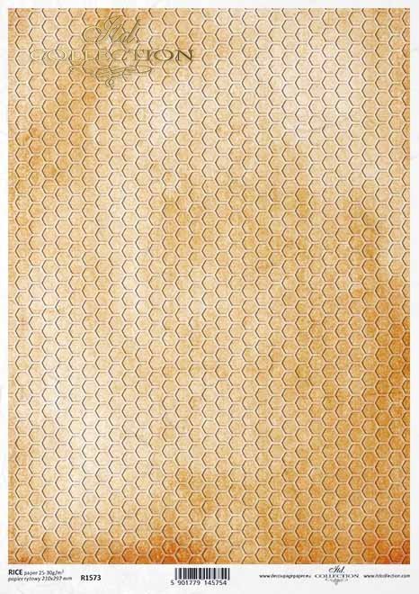 Fondo decoupage papel amarillo, nido de abeja*Gelber Hintergrund Decoupagepapier, Bienenwabe*Декупаж из бумаги желтый фон, соты