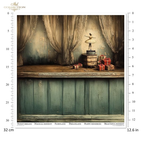 robot, prezenty, święta, vintage, retro, Dziadek do Orzechów, wieniec, pomarańcze, szyszki, lalka, bombki, choinka, pluszowy królik, fotel, pociąg zabawkowy, baletnica, pozytywka, zasłony, konik na biegunach*robot, gifts, Christmas, vintage, retro, Nutcra