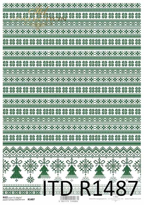 papier decoupage świąteczny, dekory, choinki*decoupage paper, decors, Christmas trees