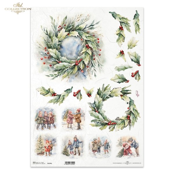 zimowe wianki*winter garlands*Wintergirlanden*guirnaldas de invierno