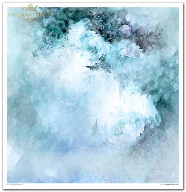 Set von Papieren für Scrapbooking SLS-019 ''Weihnachten in Blau''---- PREISREDUZIERTES PRODUKT