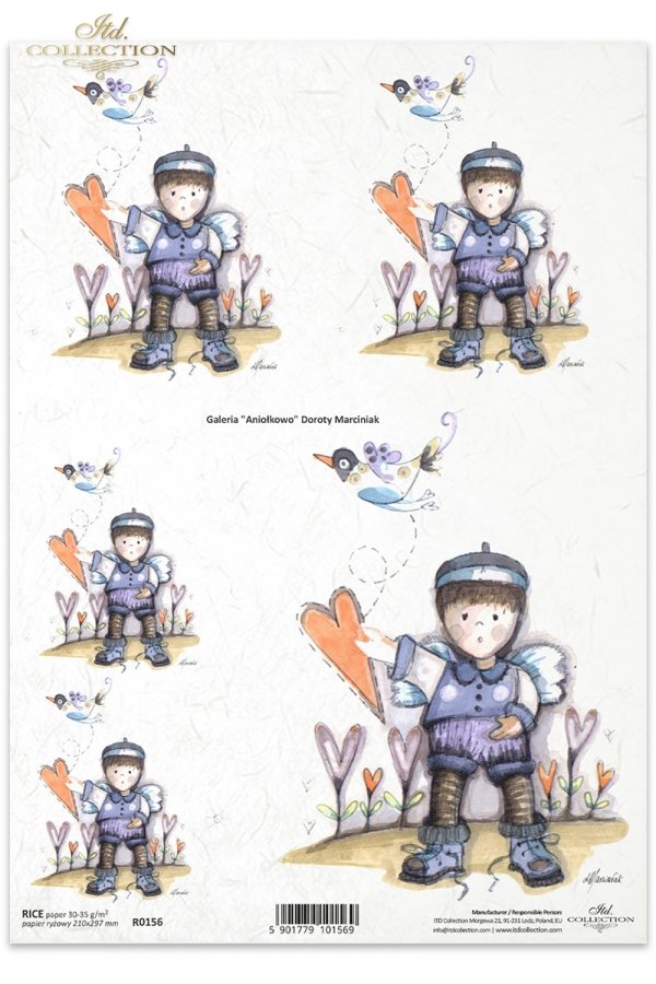 anioł, aniołek, aniołki, aniołkowo, serce, serca, latawiec, ptaszek, ptaszki, Dorota Marciniak, R156, angel, angels, kids, heart, kite, bird