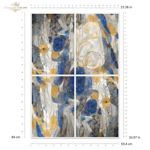 Papier morwowy decoupage FPA1006 seria Inspiracje Klimtem * Mulberry decoupage paper FPA1006 Inspired by Klimt series * Papel decoupage morera FPA1006 Inspired by Klimt