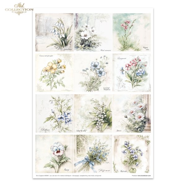 Creative-Set MS048 Floral Shabby Chic