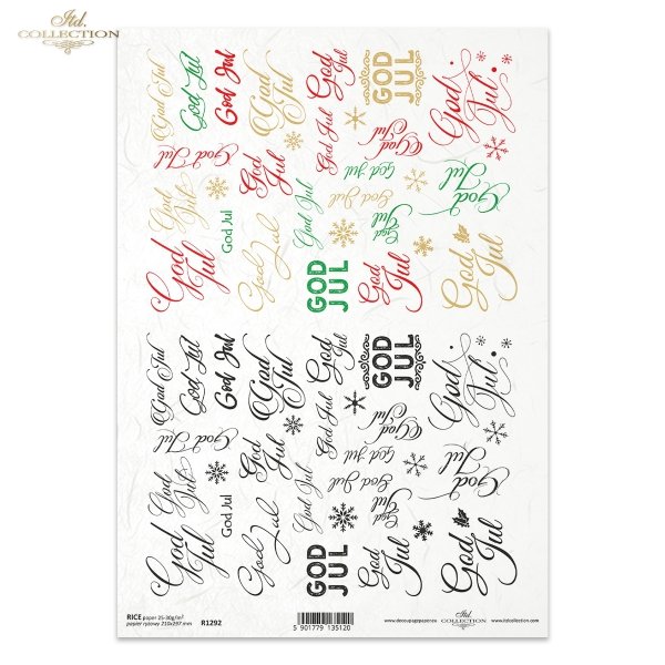 napisy 'God Jul' w języku norweskim, śnieżynki, śnieżynka, inscriptions in Norwegian, snowflakes, Aufschriften auf Norwegisch, Schneeflocken, inscripciones en noruego, copos de nieve