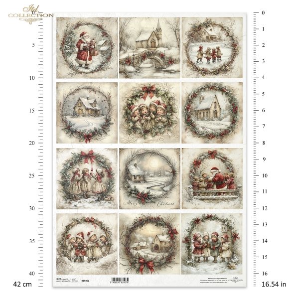 Reispapier A3 für Decoupage R1505L