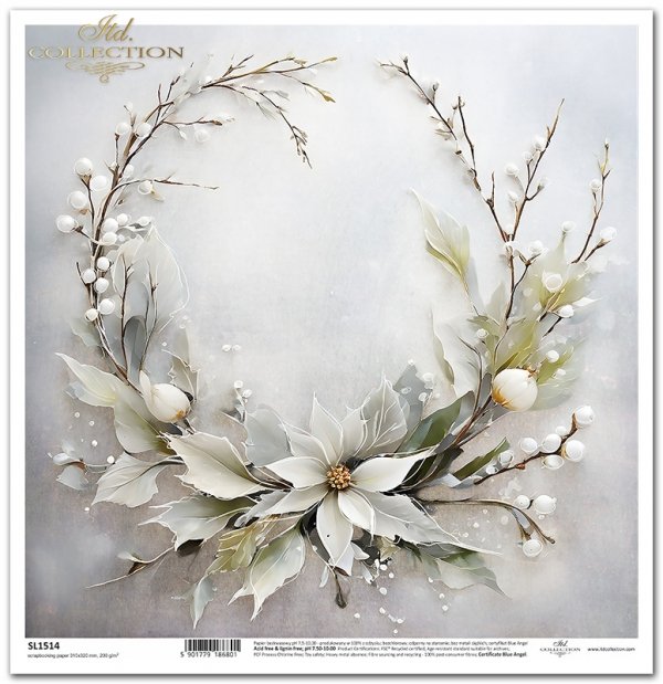 seria Winter Bouquet - zimowy bukiet, kwiaty, kolaże, bukiety, wieńce, kwiaty 3D, 3D flowers*winter bouquet, flowers, collages, bouquets, wreaths, 3D flowers