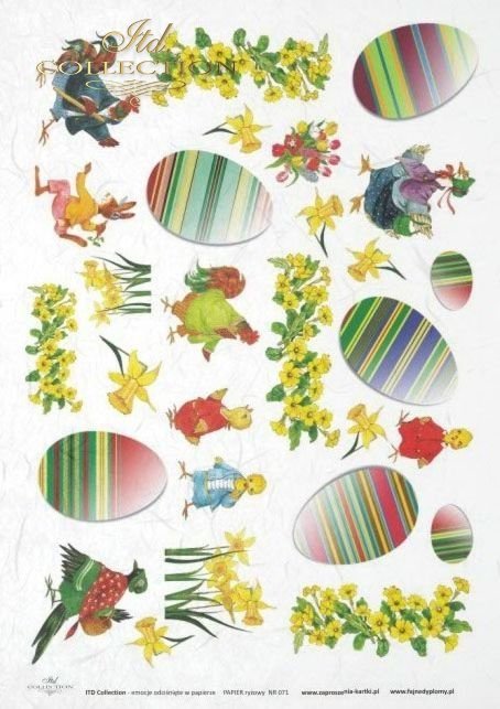 Wielkanoc, wiosna, kwiat, kwiaty, kura, kury, zając, zające, pisanka, pisanki, jajko, jajka, żonkil, żonkile, R067