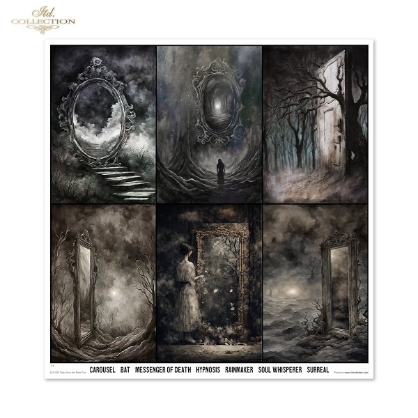 Set von Papieren für Scrapbooking SLS-082 Tales from the Dark Fair