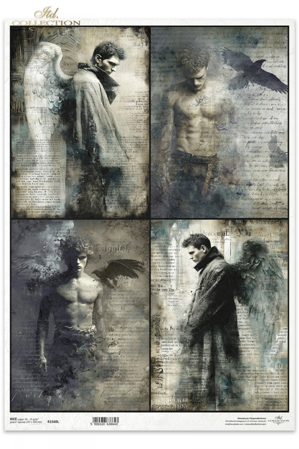 anioły, upadli aniołowie, kruki, gotyk, melancholia, fantasy, vintage, postacie męskie*angels, fallen angels, ravens, gothic, melancholy, fantasy, vintage, male figures