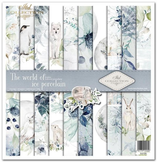 Set von Papieren für Scrapbooking SLS-020 ''Die Welt des Eisporzellans''---- PREISREDUZIERTES PRODUKT