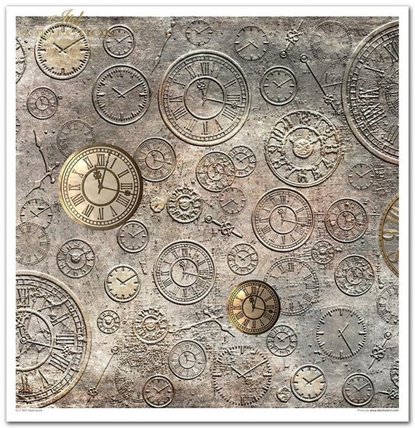 Set von Papieren für Scrapbooking SLS-003 ''Steampunk''---- PREISREDUZIERTES PRODUKT