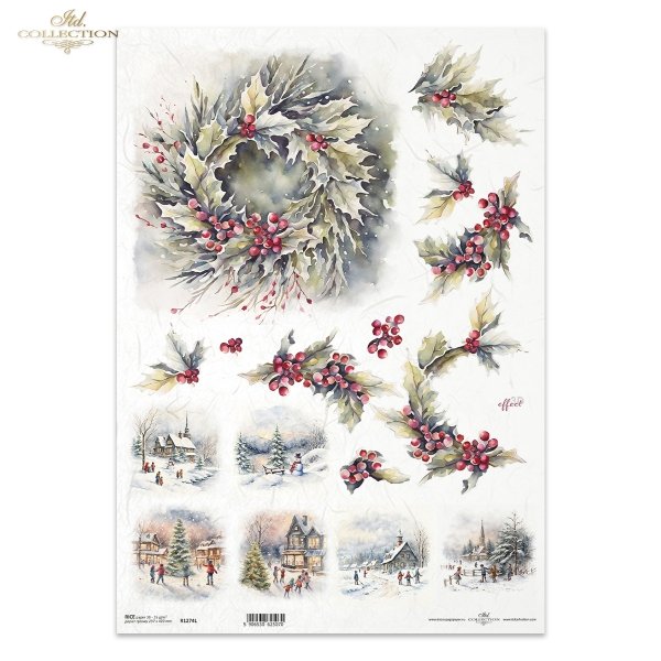 zimowe wianki*winter garlands*Wintergirlanden*guirnaldas de invierno