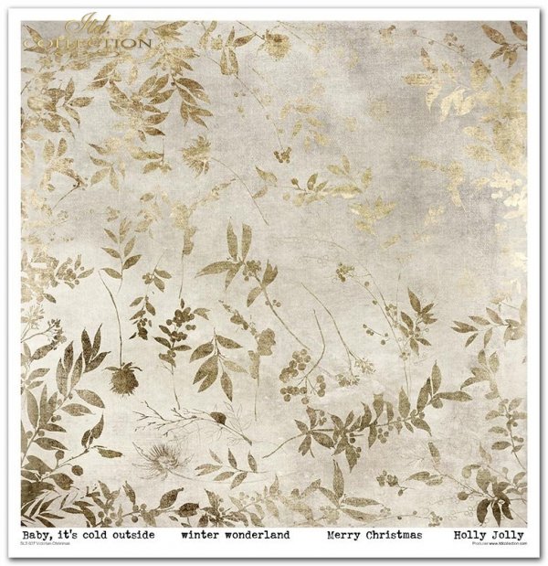 Set von Papieren für Scrapbooking SLS-037 ''Viktorianische Weihnachten'' ---- PREISREDUZIERTES PRODUKT