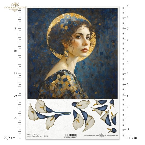 kobiety, złoto, dekoracyjne wzory, mozaiki, motywy secesyjne*women, gold, decorative patterns,, mosaics, Art Nouveau motifs