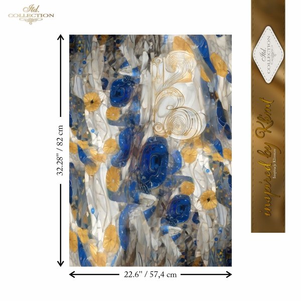 Papier morwowy decoupage FPA1006 seria Inspiracje Klimtem * Mulberry decoupage paper FPA1006 Inspired by Klimt series * Papel decoupage morera FPA1006 Inspired by Klimt