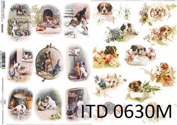 Decoupage paper ITD D0630M