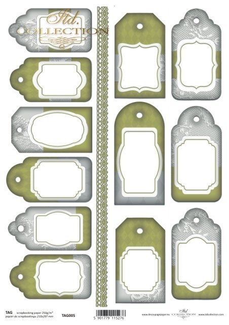 Tags, frames to scrapbooking TAG0005