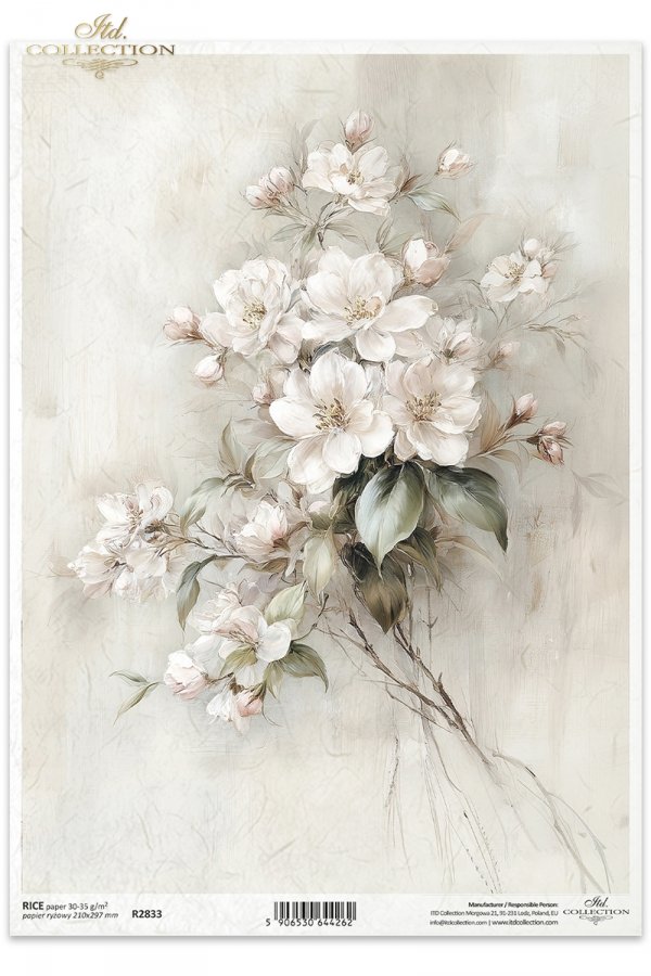 vintage, flora, bukiety, kwiaty, botanika, jaśmin*vintage, flora, bouquets, flowers, botany, jasmine