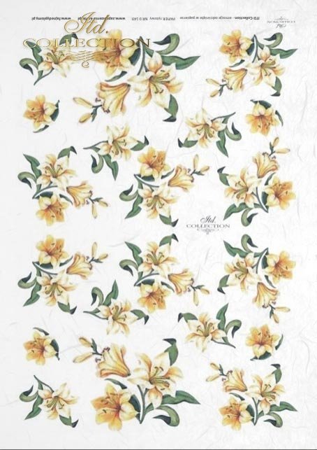 decoupage-rice-paper-lilie-lilies-flowers-meadow-garden-R0148 