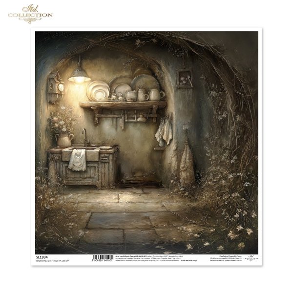 Mouse World - Interior -  Ilustracje,  świat myszek, przytulne wnętrza, bajkowe sceny, kominki, nory mysie, domki, wnętrza