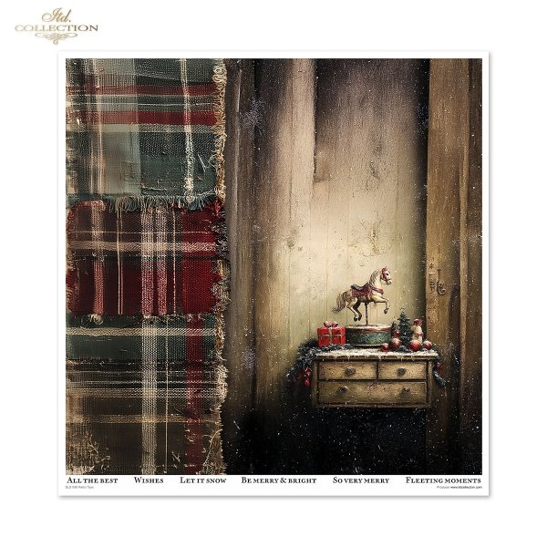 robot, prezenty, święta, vintage, retro, Dziadek do Orzechów, wieniec, pomarańcze, szyszki, lalka, bombki, choinka, pluszowy królik, fotel, pociąg zabawkowy, baletnica, pozytywka, zasłony, konik na biegunach*robot, gifts, Christmas, vintage, retro, Nutcra