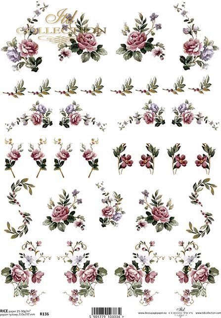 papier-ryżowy-kwiaty-pączki-liście-listki-róża-róże-ogród-R0136