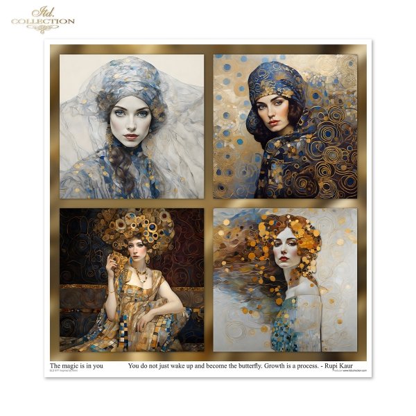 Scrapbooking papers SLS-077 Inspired by Klimt