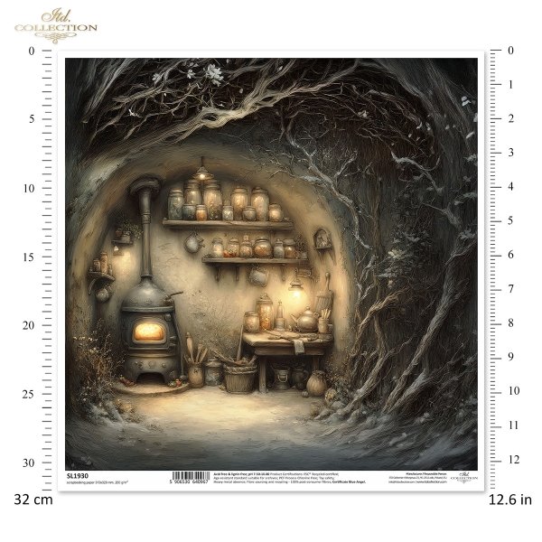 Mouse World - Interior -  Ilustracje,  świat myszek, przytulne wnętrza, bajkowe sceny, kominki, nory mysie, domki, wnętrza