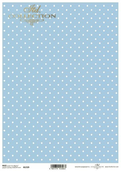 Dotted Grid: White Polka Dots On Pastel Blue Background Seamless Notebook  Dotted Grid 100 Pages (6 X 9 Large Size) .id