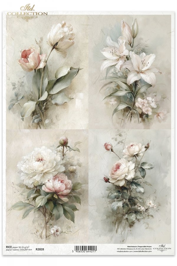 vintage, flora, bukiety, kwiaty, botanika, tulipan, lilia, peonia, róża*vintage, flora, bouquets, flowers, botany, tulip, lily, peony, rose