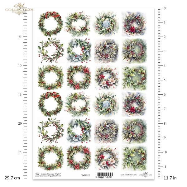 zimowe wianki*winter garlands*Wintergirlanden*guirnaldas de invierno