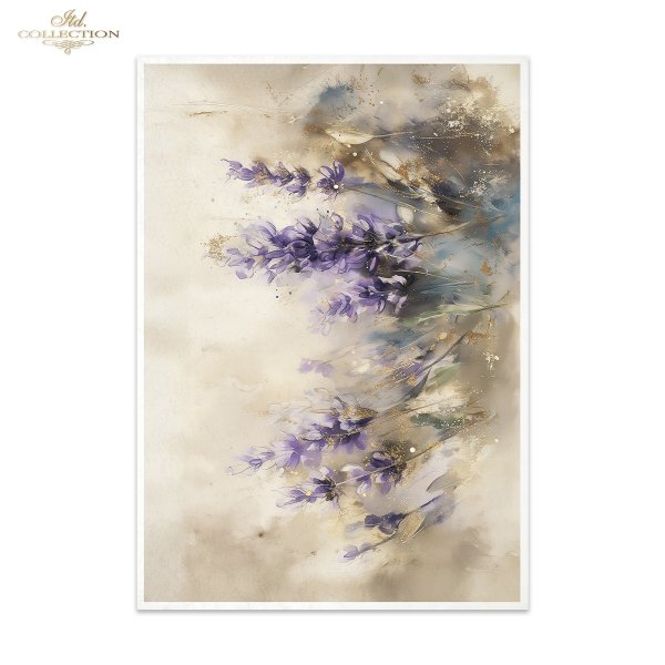 Papier decoupage morwowy FPA3019, dekoracyjne wzory, motywy kwiatowe, bukiet kwiatów, Ogród Muz, Garden of Muses * Mulberry decoupage paper FPA301920, decorative patterns, floral motifs, bouquet of flowers, Garden of Muses *Seria Garden of Muses