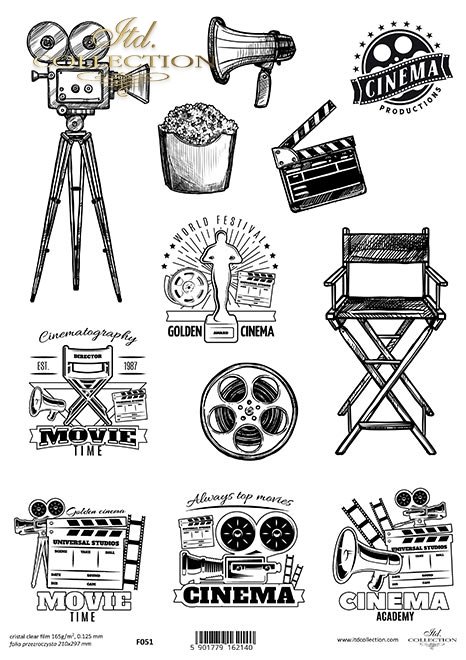 znaczki filmowe, emblematy kinowe*film stamps, cinema emblems*Film-Briefmarken, Kino-Embleme*sellos de cine, emblemas de cine
