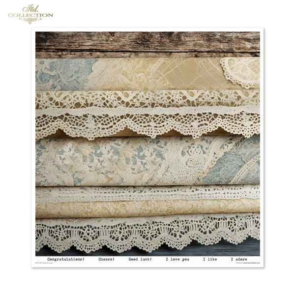 Scrapbooking papers SLS-080 Wood &amp; Lace